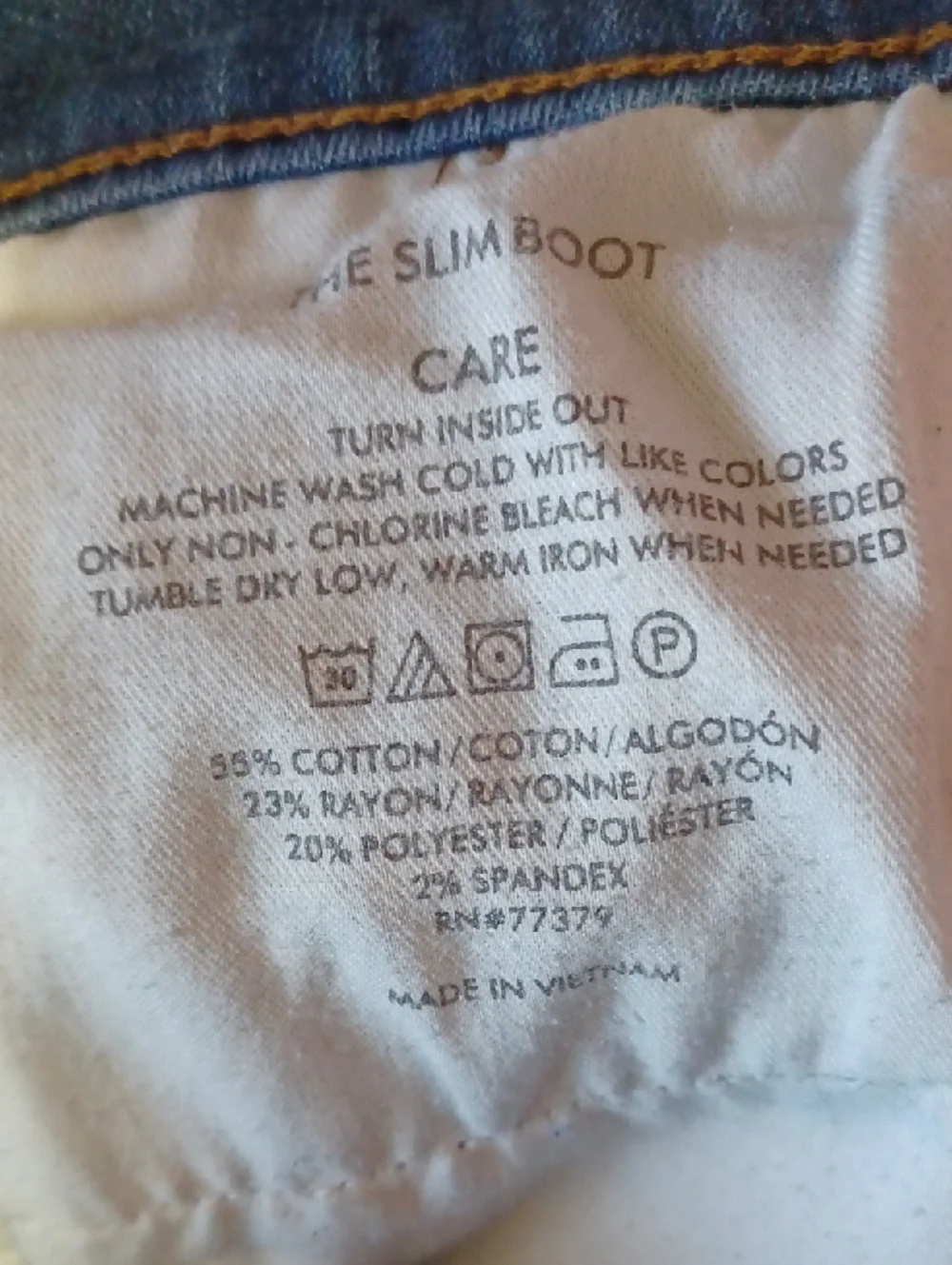 Ann Taylor Slim Bootcut Cotton Rayon Blend High Rise 5 Pocket Jeans Stretch Sz 8